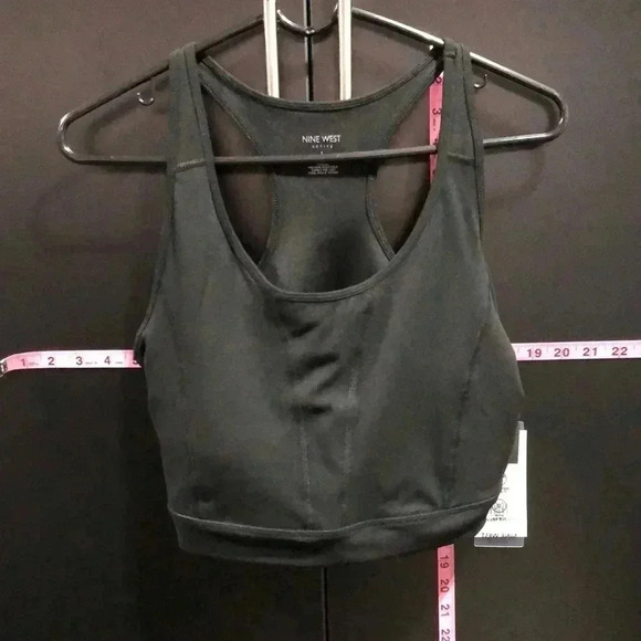 Nine West Racerback athletic bra, removable pads,moisture wicking,4 way stretch - Picture 1 of 7
